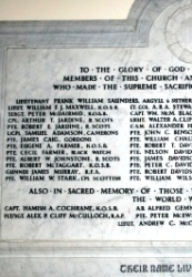 Anwoth Church Memorial, now in Gatehouse Parish Church